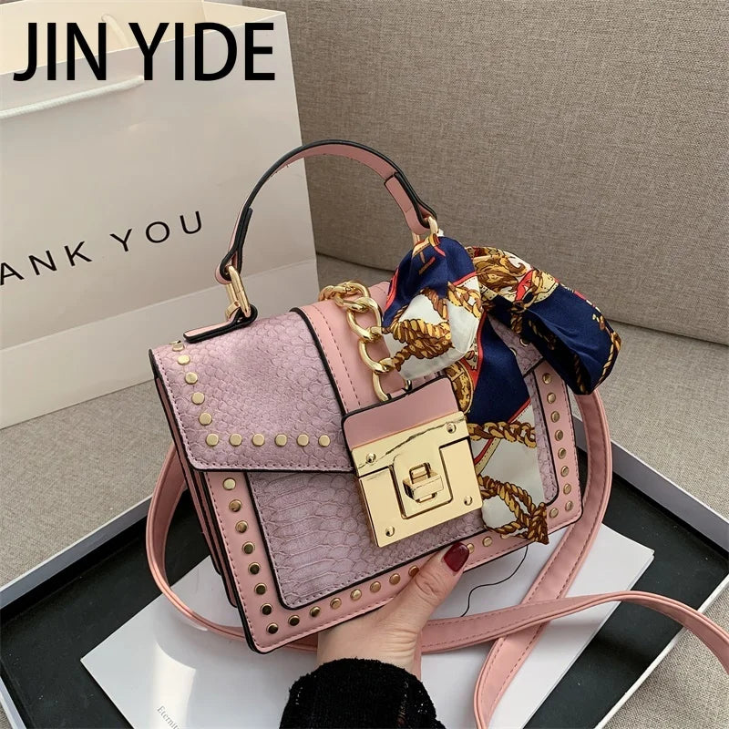 Square Bag PU Leather Women's Handbag Chain Shoulder M