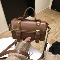 Vintage Leather Shoulder Bag Handcrafted with Top Grain Leather