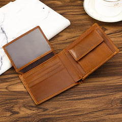 Vintage Leather Wallet for Men Business Purse