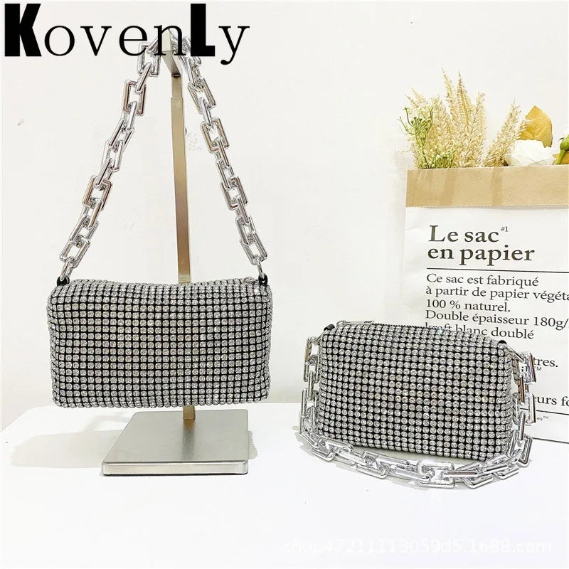 Evening Diamonds Clutch Handbags Bling Shoulder Bag Women Messenger Bags