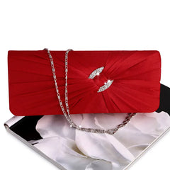 Evening Rhinestone Bridal Shoulder Clutch Bag Chain G5AE