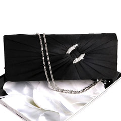 Evening Rhinestone Bridal Shoulder Clutch Bag Chain G5AE