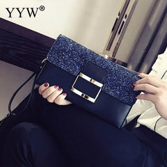 Evening Bag Clutch Handbag Women Party Mini Purse PU Leather