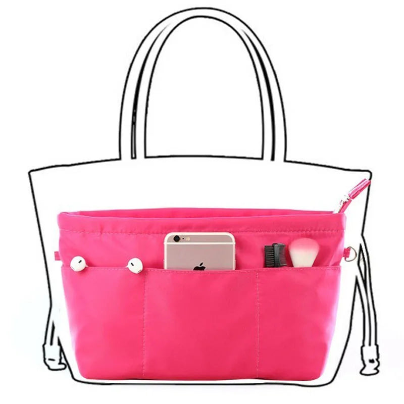 Bag in Bag Organizer Handbag Purse Insert Organizer Large Capacity