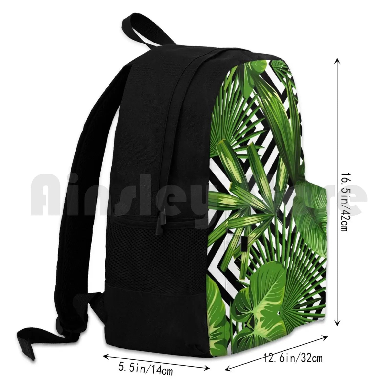 Exotic Jungle Print Hiking Backpack Waterproof Camping Travel