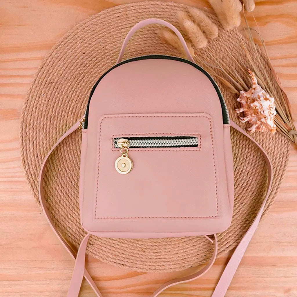 Expandable Backpack Mobile Shoulders Women Messenger Bag Purse Small Letter Phon