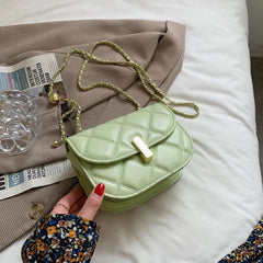 Women's Messenger Bag with Chain Crossbody Round Ball Shoulder Bag