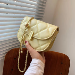 Women's Messenger Bag with Chain Crossbody Round Ball Shoulder Bag