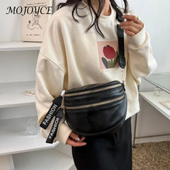 Women PU Leather Crossbody Bag with Shoulder Strap