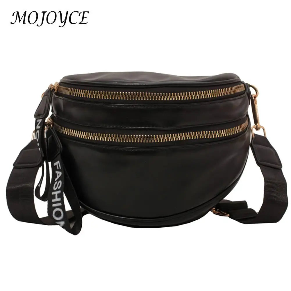 Women PU Leather Crossbody Bag with Shoulder Strap