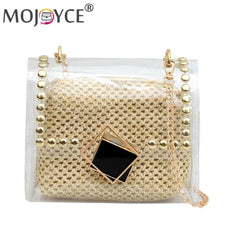 Women Straw Messenger Bag Beach Rattan Crossbody Bag