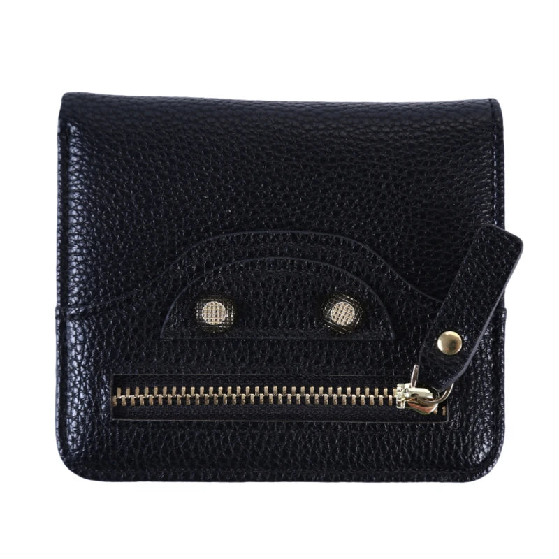 Short Soft Leather Wallet High Small Fresh