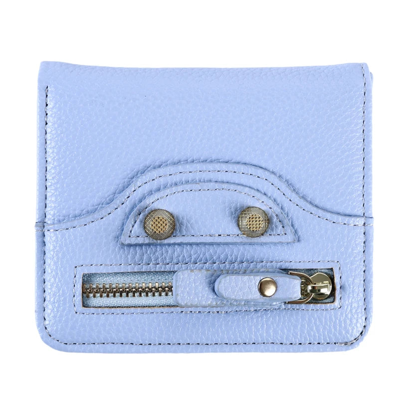 Short Soft Leather Wallet High Small Fresh