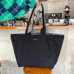 XL Women Large Canvas Shopping Bag Eco Totes Shoulder Bag