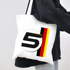 F1 Formula 1 Lando Norris Bottas Racing Car Women Canvas Shopper Bag