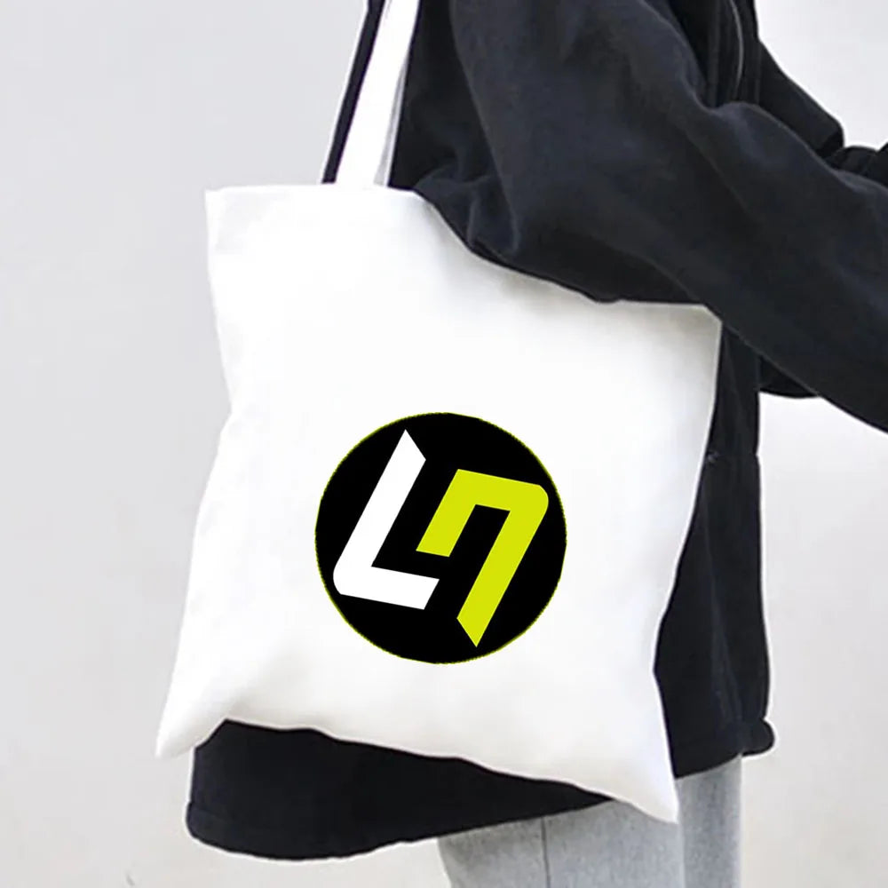F1 Lando Norris Bottas Racing Car Canvas Shopper Bag Eco Tote Handbag