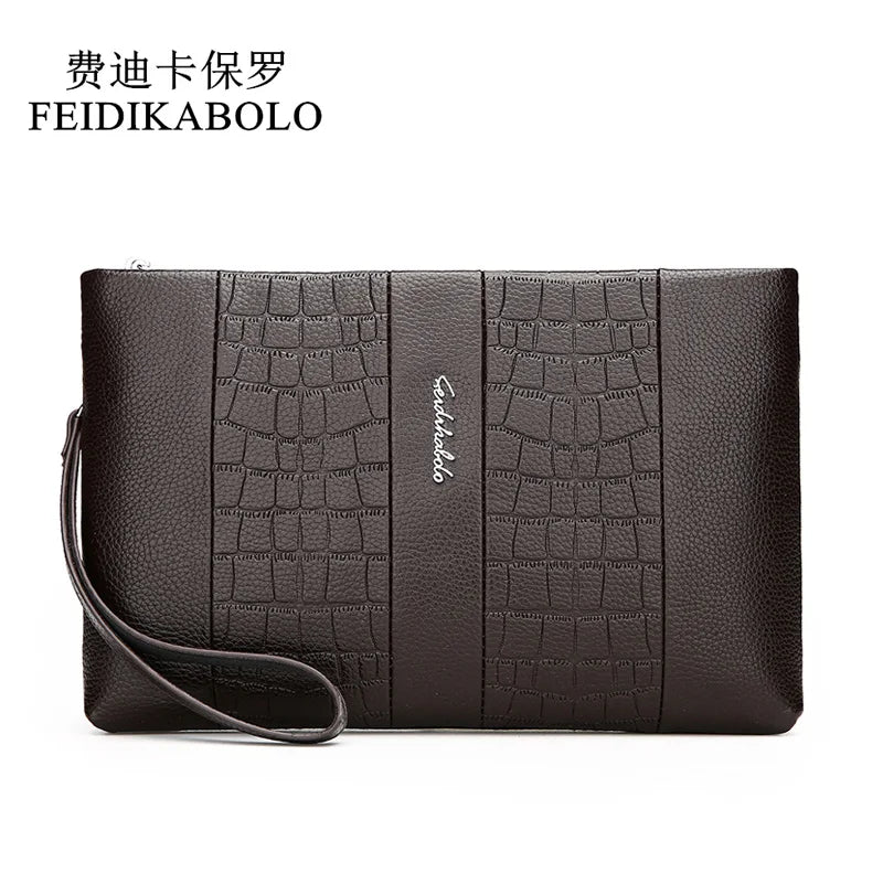Leather Men Clutch Wallet High Wallets Male Purse Hand Bags