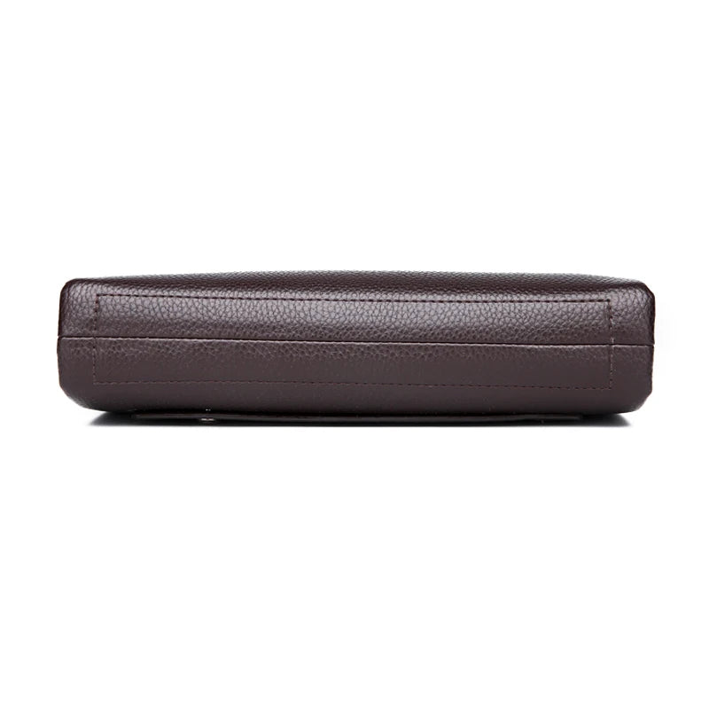 FEIDIKBOLO Leather Wallet Men Clutch Zipper Security Money bag