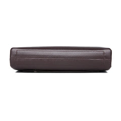 FEIDIKBOLO Leather Wallet Men Clutch Zipper Security Money bag