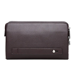 FEIDIKBOLO Leather Wallet Men Clutch Zipper Security Money bag