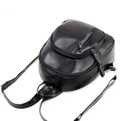 FGGS Mini Backpack, Leather Travel Daypack Shoulder Bag for Women Girls