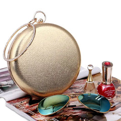 FGGS Round Evening Bags Diamonds Clutch Chain Shoulder Bags