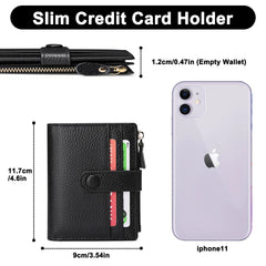 FIRD Anti-Theft Brush Wallet Women's Short Leather Large Capacity