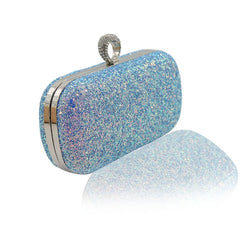 Sequins Clutch Purse Evening Bag Chain Messenger Handbag