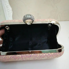 Sequins Clutch Purse Evening Bag Chain Messenger Handbag