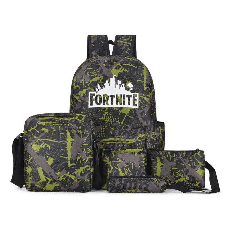 Canvas Backpack Set for Women Men Teens Girls Boys School Bags
