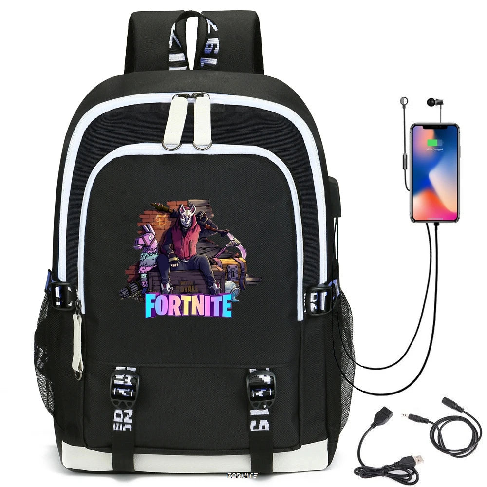 USB Charging Laptop Travel Bag Teenager Student Backpacks
