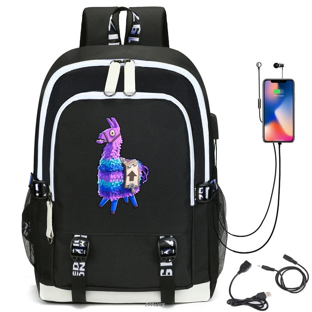 USB Charging Laptop Travel Bag Teenager Student Backpacks