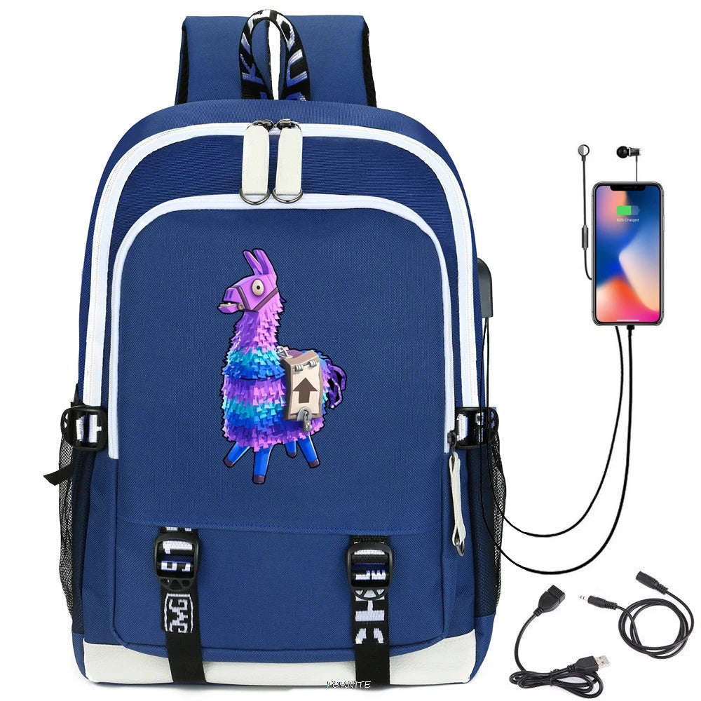 USB Charging Laptop Travel Bag Teenager Student Backpacks