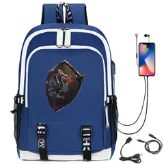 Cartoon Printing Student bag USB Charging Listen to Music Schoolbag