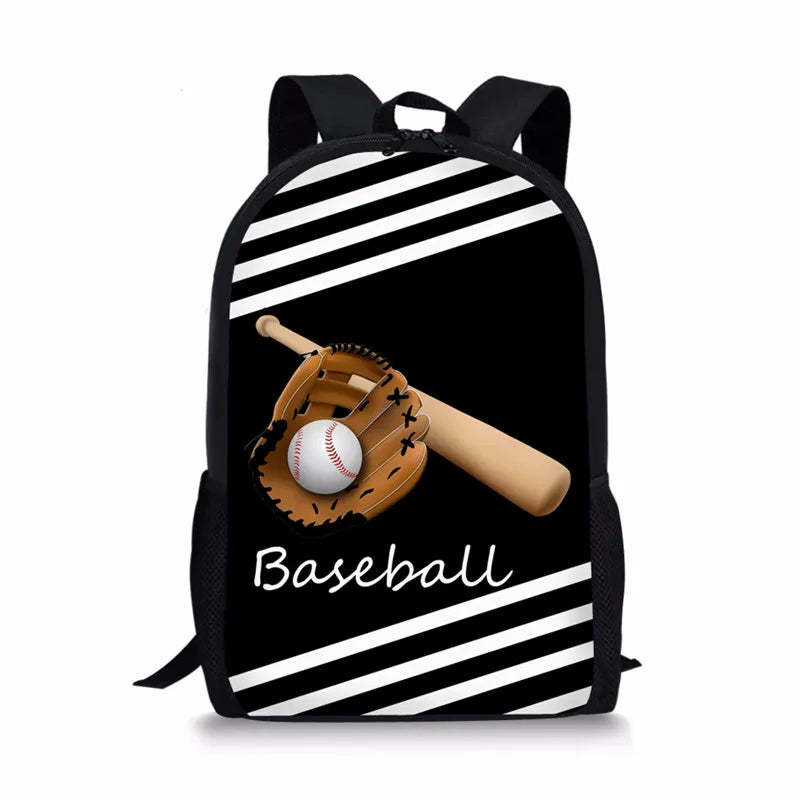 16inch Baseballs Bookbag Girls School Bags Big Capacity School Backpack