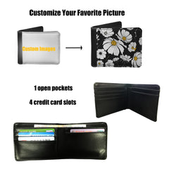 Dragon Print Waterproof Men's Short Wallet Clutch Purse