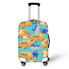 Printed Luggage Cover Elastic Dust Cover for Men Women