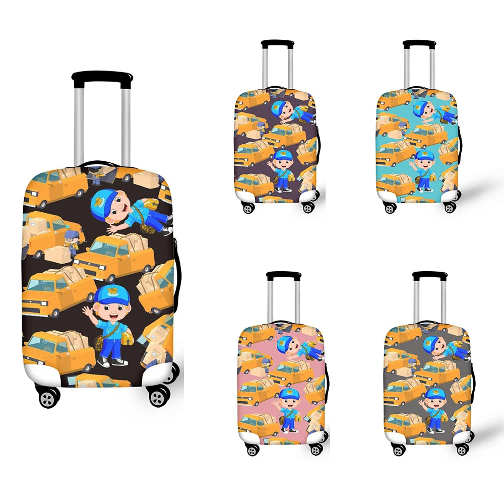 Printed Luggage Cover Elastic Dust Cover for Men Women