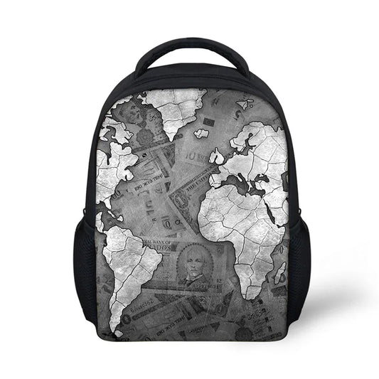 Kids Mini School Bags Map Girl Children Book Bags Preschool Kindergarten