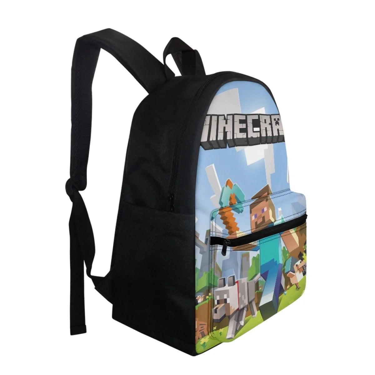Game Scene Double Shoulder Strap Bookbag for Students