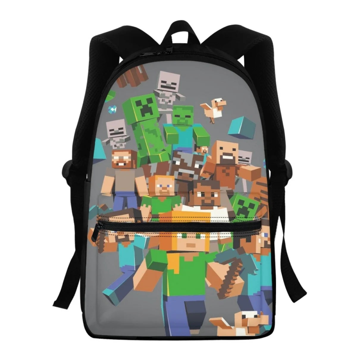 Game Scene Double Shoulder Strap Bookbag for Students