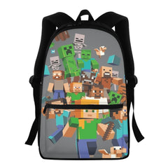 Game Scene Double Shoulder Strap Bookbag for Students