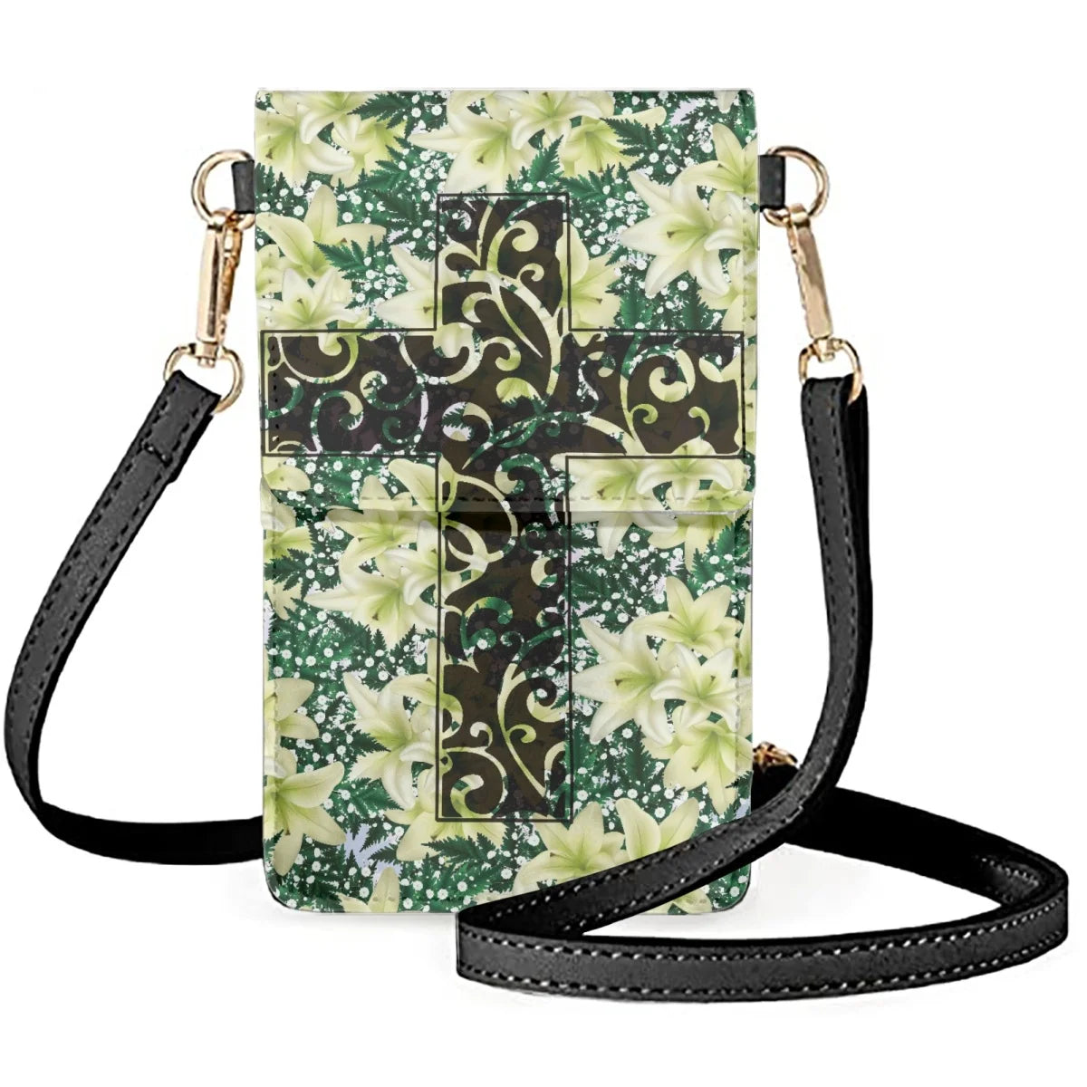 Floral Print Easter Phone Case Messenger Bag