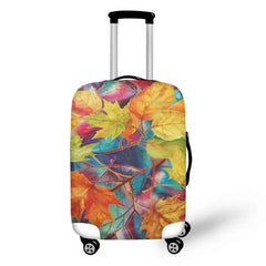 Maple Leaf Print Travel Luggage Case Elastic Stretchable Dust Bag
