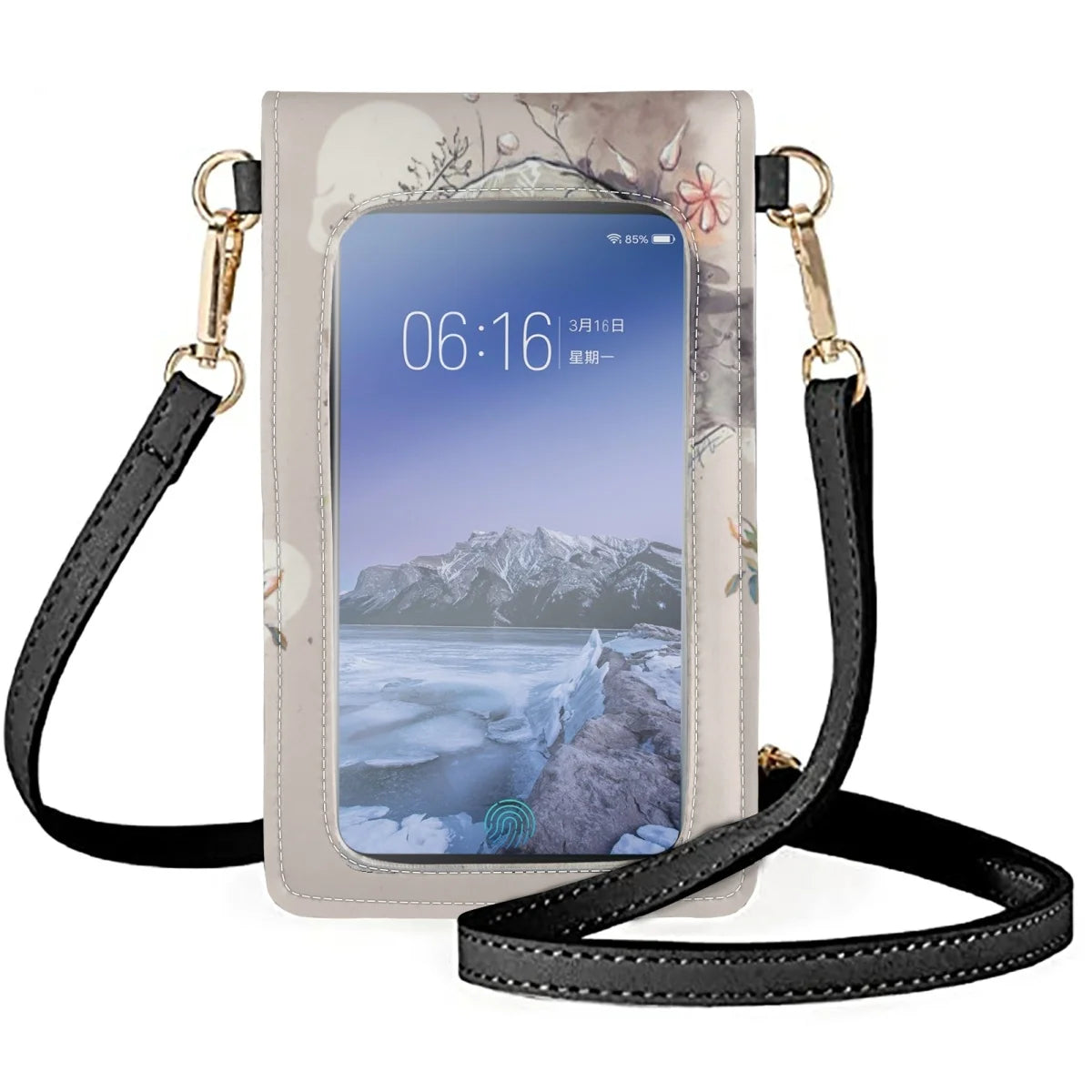 Fashionable 3D Printed Skull Unisex Mobile Phones Bag