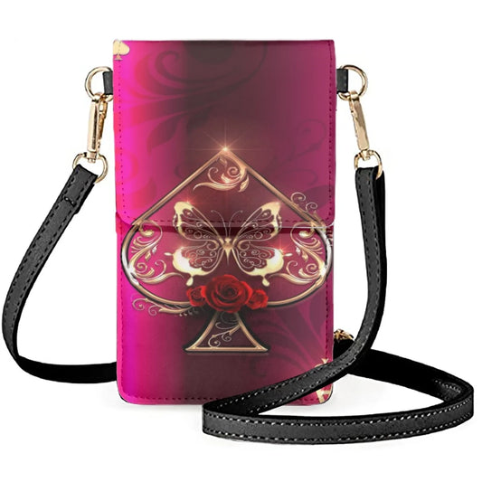 Rainbow Colored Butterflies Cell Phone Bag