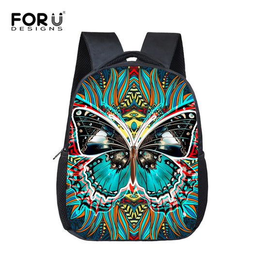 Girls Butterfly Print School Bags Small Preschool Bookbags Pretty Children Kids