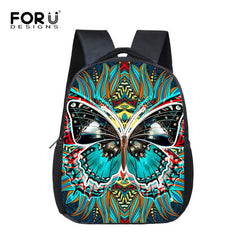 Girls Butterfly Print School Bags Small Preschool Bookbags Pretty Children Kids