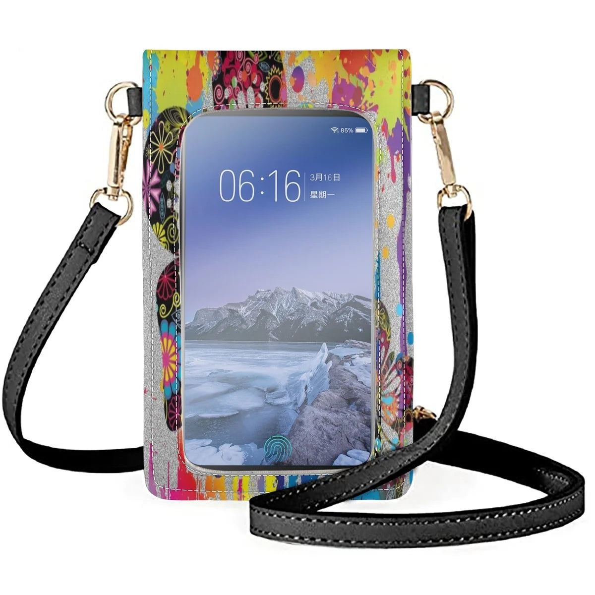 Butterfly Art Shoulder Bag Retro Design