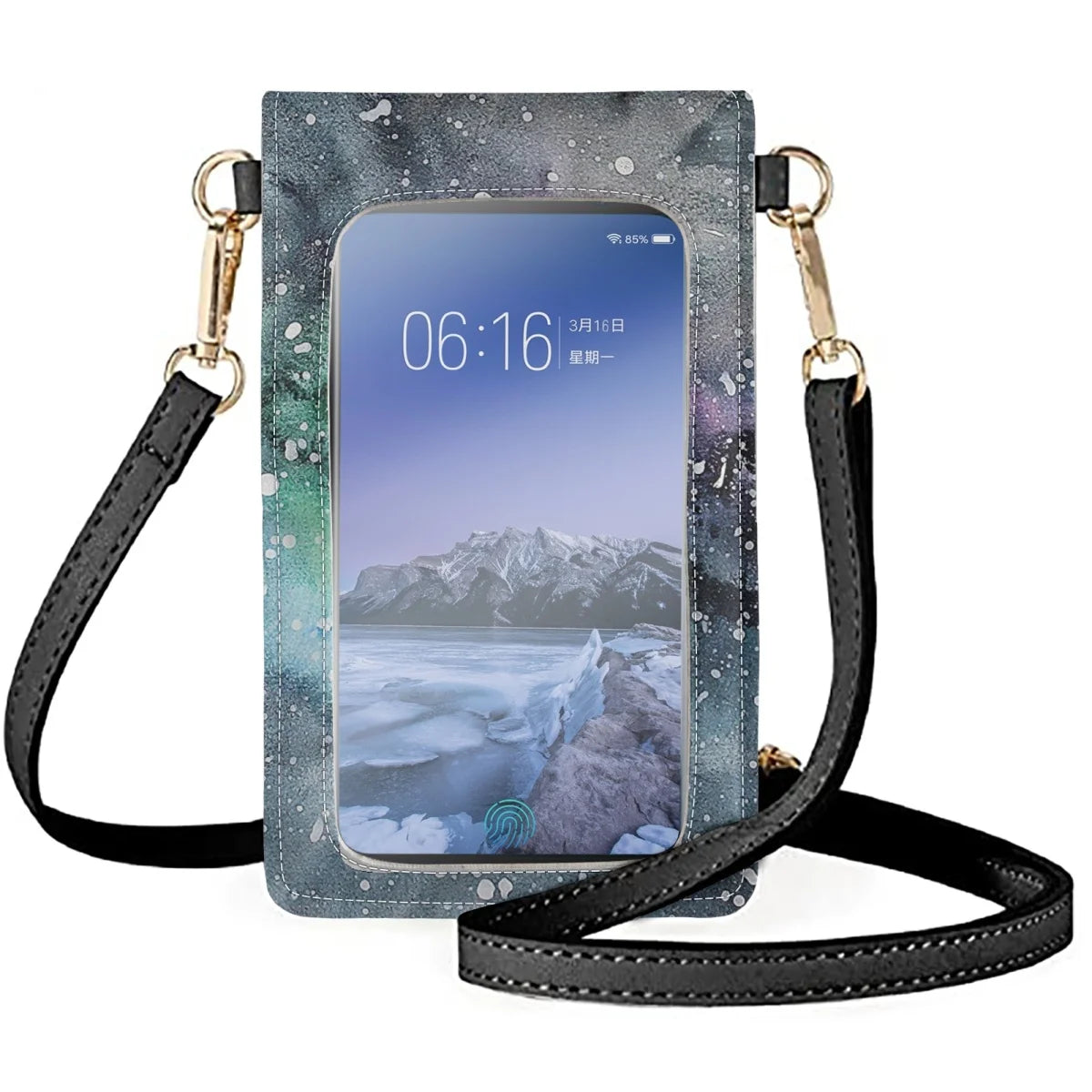 Solar System Unisex Mobile Phones Bag Milky Way Planets Space
